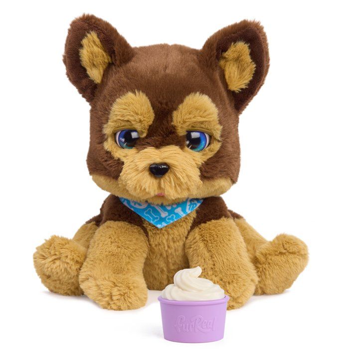 Peluche interactive chien furReal Friends Benny le chiot câlin Plus de 30 sons et réactions Accessoire friandises