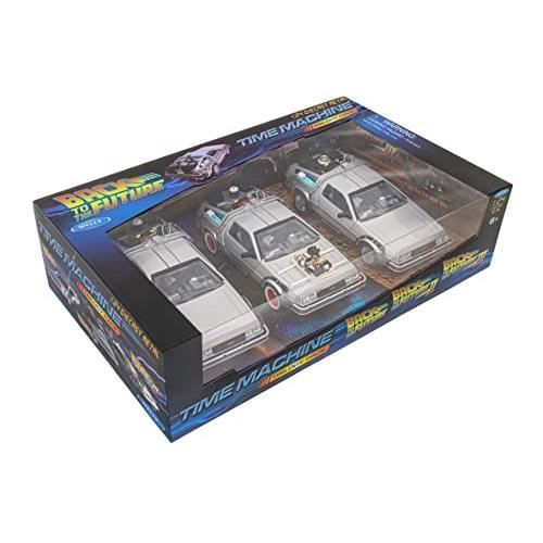 Voiture miniature GLOBO WELLY DELOREAN BTW I-II-III Retour vers le  futur Echelle 1:24
