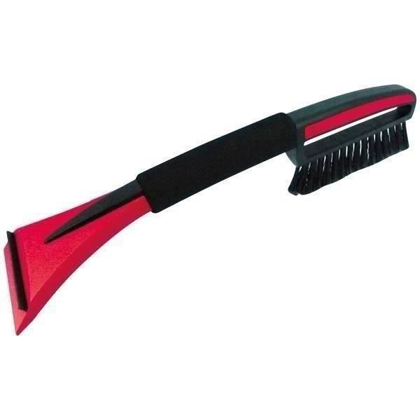 Raclette balayette neige - SUPERCLEAN - 43cm - Noire et rouge