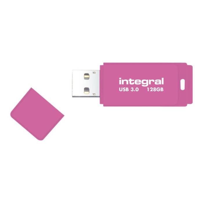 Clé USB Integral Neon - 64 Go - USB 3.0 - Rose
