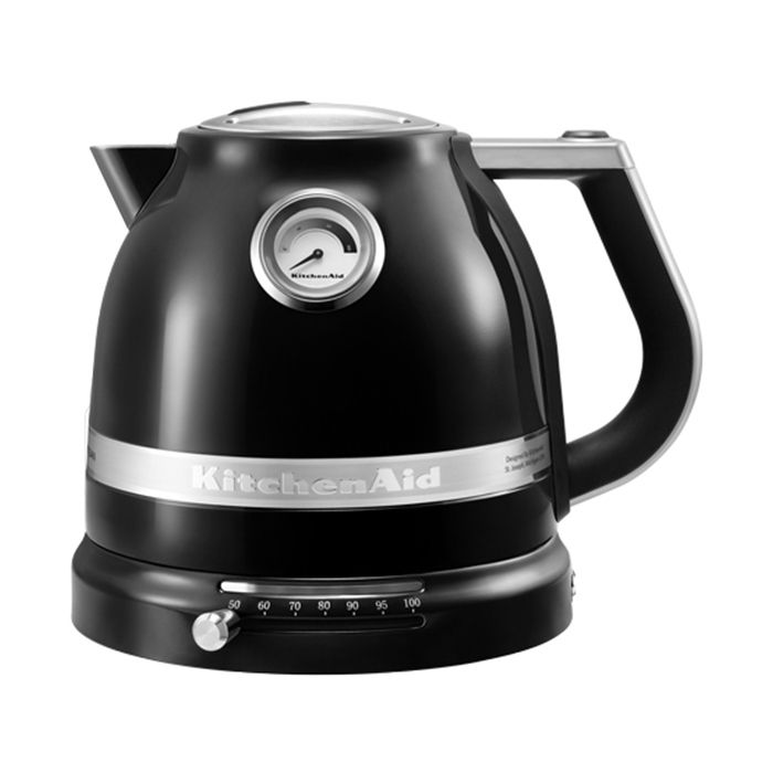 Bouilloire - KITCHEN AID - Noire rétro - 2400 Watt - 15L - Double parois - Température réglable