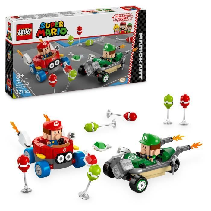 Lego Mario Kart Bébé Mario Contre Bébé Luigi 72034 Lego La Boite - vue 4