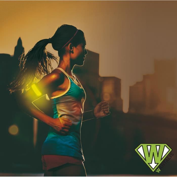 WANTALIS Bracelet Réfléchissant Illumin8 - Orange