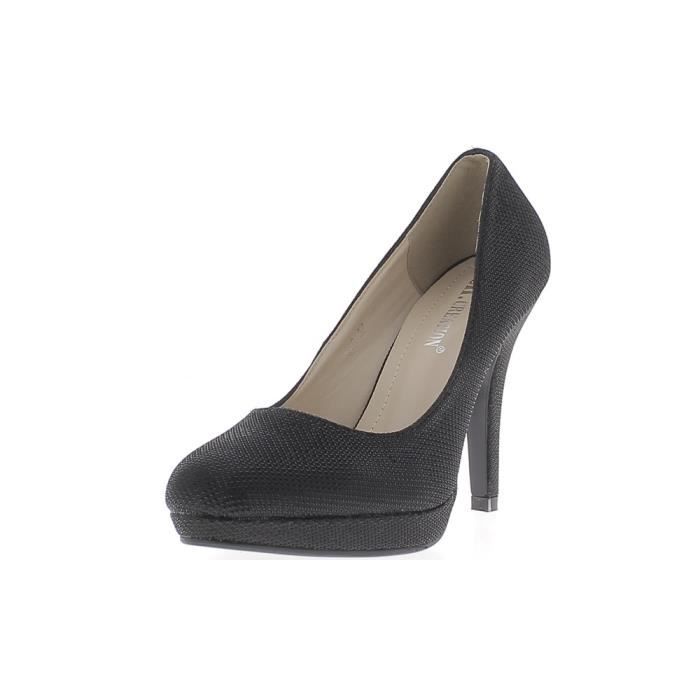 escarpin noir brillant