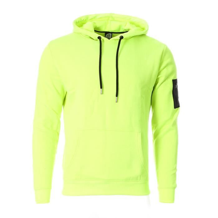 Sweat à capuche online jaune homme