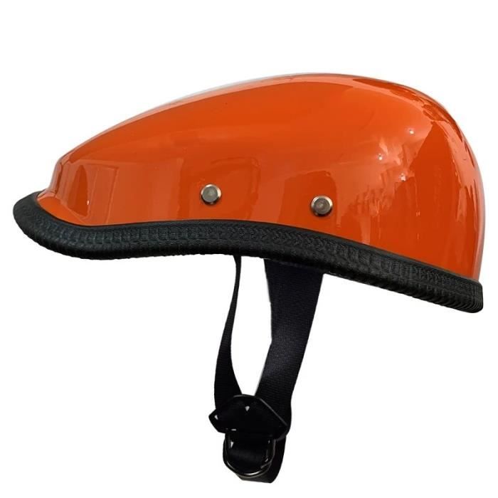 QJWMatic Casque De Moto Vintage À Visage Ouvert, Casque Jet avec