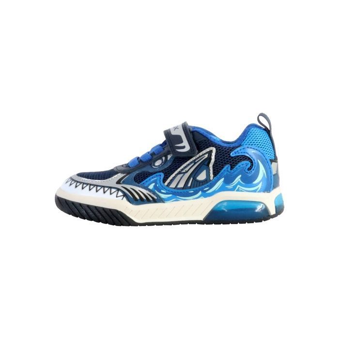 Geox Basket  à Scratch Geox Inek - Navy/Bleu clair