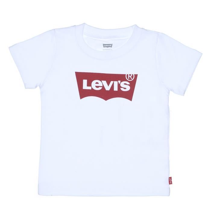 T-Shirt Bébé Levi's Kids 6e8157 001 Blanc - Manches Courtes - Garçon