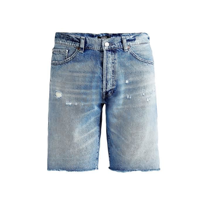 Short en jean dechiré homme Clearance