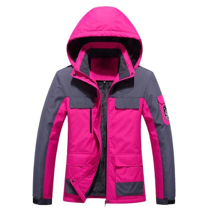 Veste De Pluie Femme Longue Imperméable & Coupe-Vent - Capuche Réglable - Pour Randonnée, Camping
