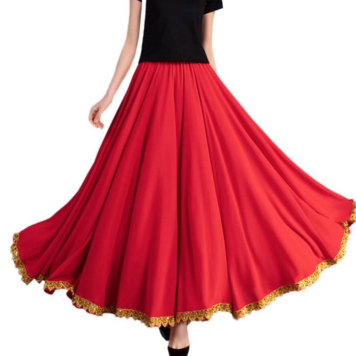 Jupe longue en lin vert armée, patchwork asymétrique, sur mesure, Xiaolizi 2597# - Canada