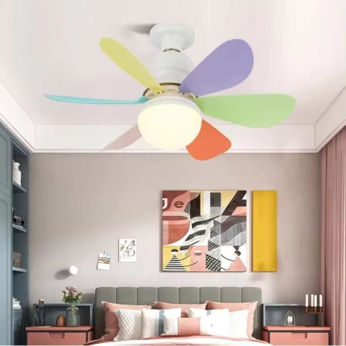 Ventilateur de plafond avec lumière - PRUMYA - E27 - 3 vitesses - Télécommande - 2400 lumens - Prumya