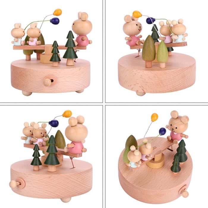 Arbre à Musique En Bois Arc-en-ciel – Jouet Montessori Avec Billes Colorées Et Sons Apaisants