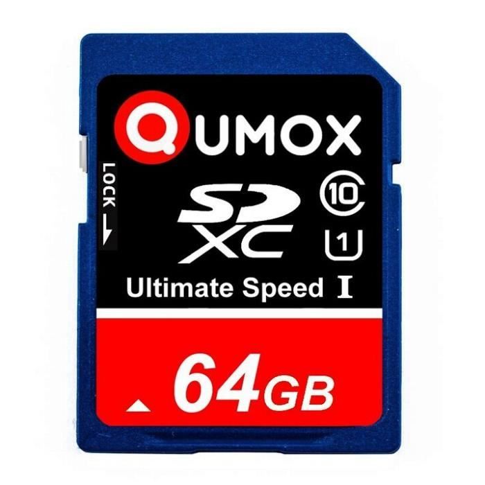 QUMOX carte 64 Go SD XC SDXC Classe 10 UHS-I