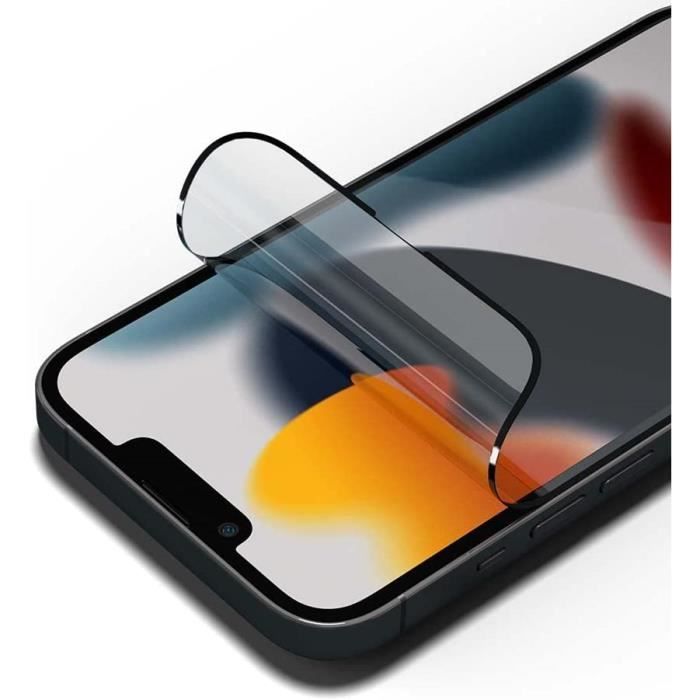 RhinoShield Protection écran compatible avec [iPhone 14/13 / 13 Pro]  Verre  Trempé Bord Bord 9H - Résistance Rayures et Traces de Doigts - Protection  3D courbée [adhésif sans Bulles]-Transparent : : High-Tech
