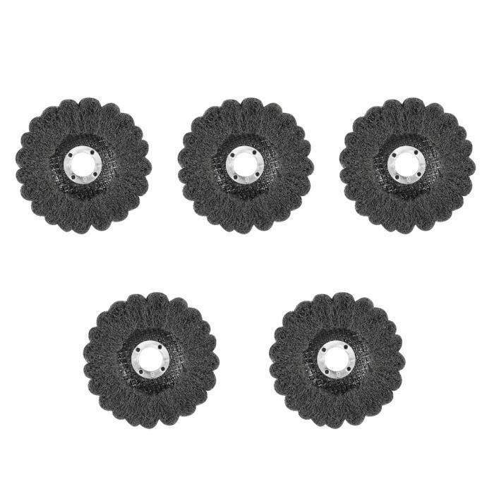 Happy-Roue De Tampon à RéCurer Verticale 5 PièCes Meule Sandwich à Ailes Volantes Disque De