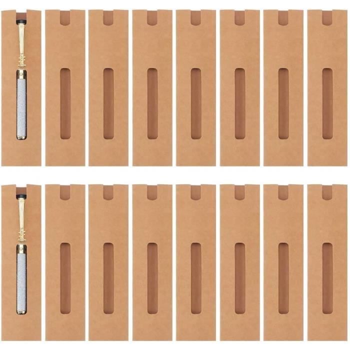 Coffret Cadeau Pour Collègues - Lot De 35 Kits Avec Stylo Bois, Marque-page Et Sac Organza - Remerciement, Départ, Motivation équipe - Message "Thank You With Love"