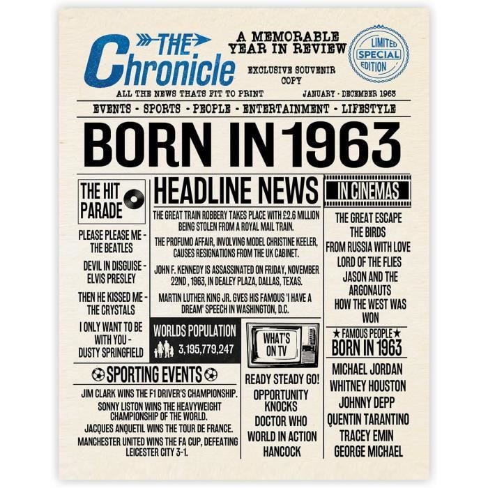 Débardeur 61e Anniversaire - 61 Ans 1964 - Cadeau Drôle Homme/Femme - 100% Coton