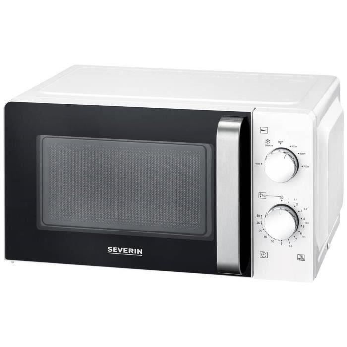 Micro-ondes SEVERIN 17L 700W blanc/noir 44x32x24 cm - 7885