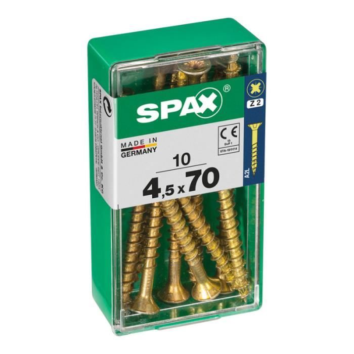 Lot De 10 Boîtes De Vis SPAX 4x25 - 1000 Vis Par Boîte - Acier - Neuves