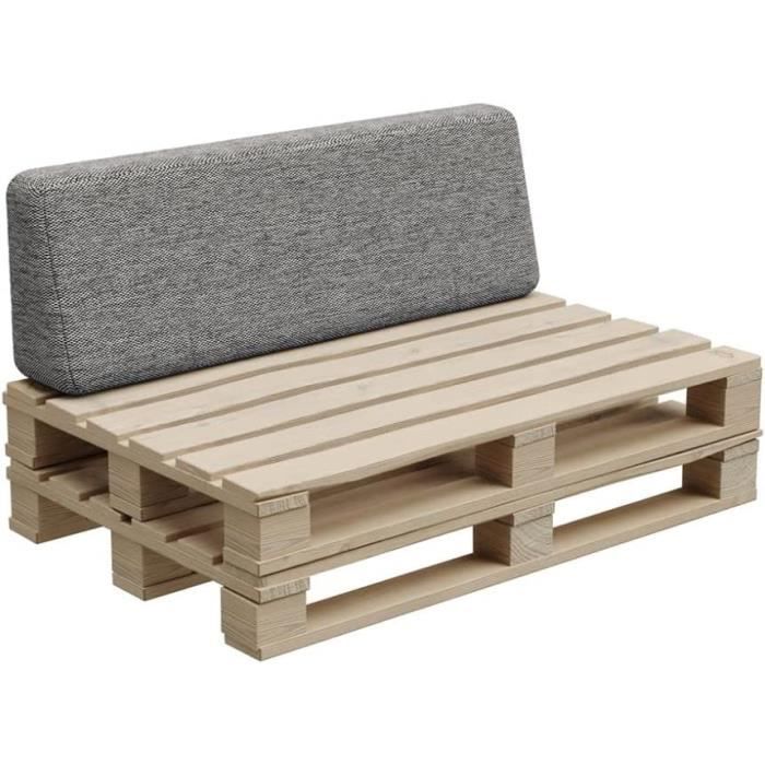 Coussin Palette Jardin 120x40 Cm - Housse Confortable Pour Canapé Extérieur
