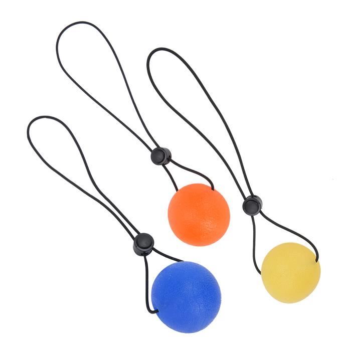 Balles De Rééducation Main YJZQ - 2 Niveaux De Résistance (10lb Et 25lb) - 7cm - Pour Mobilité Doigts Et Force