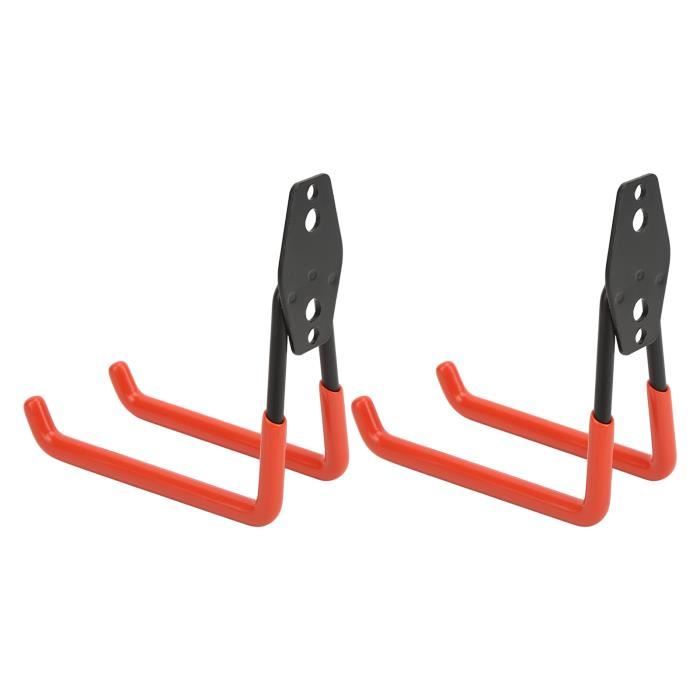 Lot De 4 Supports Muraux Pour Kayak – Crochets De Garage 50 Cm, Charge 68 Kg – Pour SUP, Surf, Vélo – Sangles De Sécurité Incluses