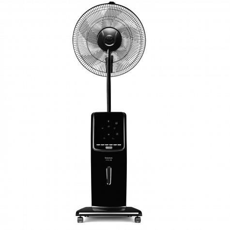 ventilateur brumisateur sur pied de 2L avec fonction anti-moustique 100W noir
