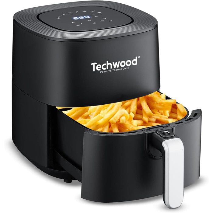 Friteuse sans huile  AirFryer Techwood TFR-556SHD 1700W Capacité 5.5L ~ 1.5 Kg de frites - Techwood