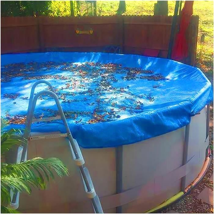 Bâche Solaire à Bulles Pour Piscine – Housse D'isolation Thermique Ronde, Plusieurs Tailles De 1,2 M à 4,5 M