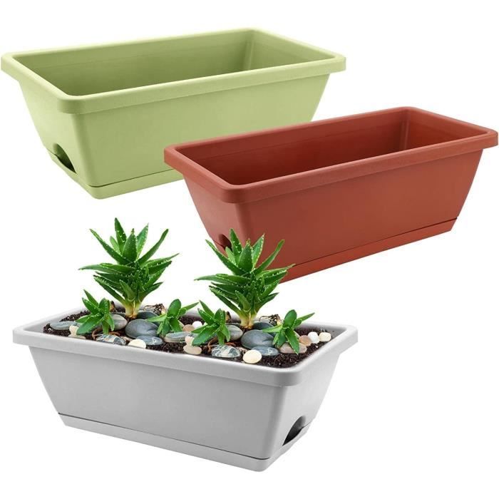 Jardinière Pflanzwerk Pour Divider 72x60x25cm - Résistante Au Gel Et UV - Insertion Plastique Incluse
