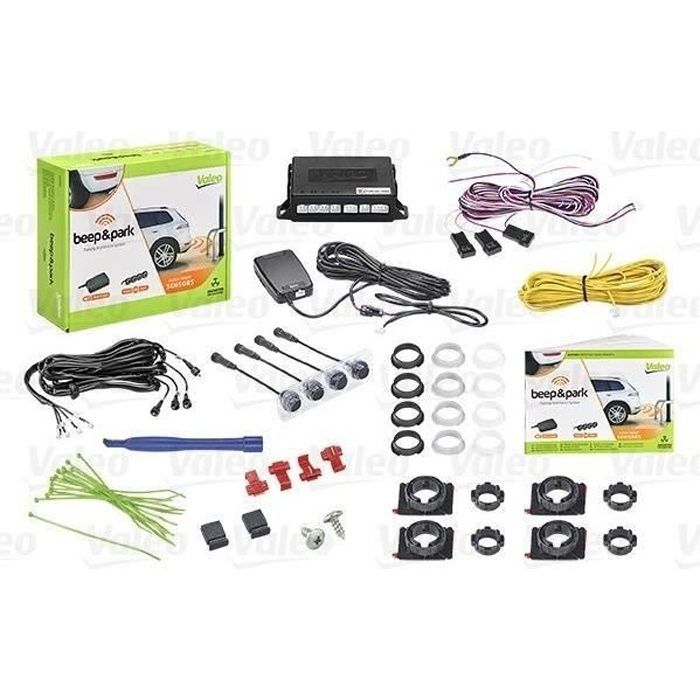 VALEO Kit radar de recul - Beep&Park - 4 capteurs en affleurement + haut parleur