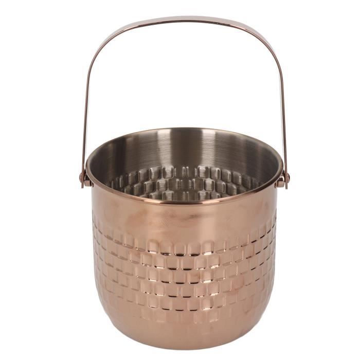 Lot De 4 Seaux à Vin - Dégustation Et Refroidissement - 20x20 Cm - Noir - Pour Cave, Bar, Ou Dîners