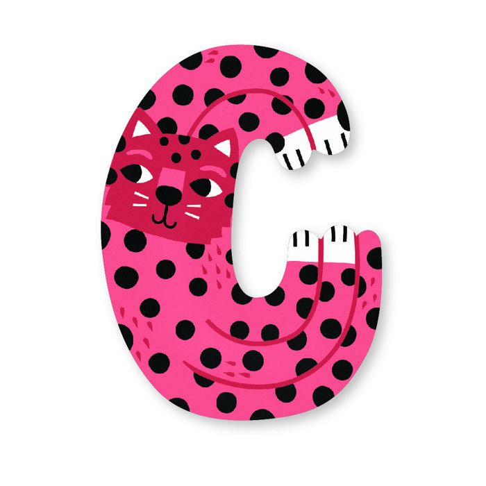 Lettre en bois - VILAC - Michelle Carlslund - Lettre C - Rouge - Hauteur 7 cm - Bois massif Lettre en bois - VILAC - Michelle Carlslund - Lettre C - Rouge - Hauteur 7 cm - Bois massif