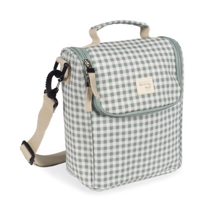 Sac Isotherme Walking Mum I Love Vichy - 26x23x12cm - Maintien Température 4h - Vert - Poignée Et Bandoulière