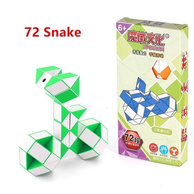 Serpent Magique ECHOCUBE – 48 Pièces – Casse-tête Twistable – Vert – Dès 3 Ans – Créatif Et Relaxant