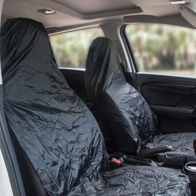 Housse de protection de siège arrière de voiture en nylon imperméable noir  pour