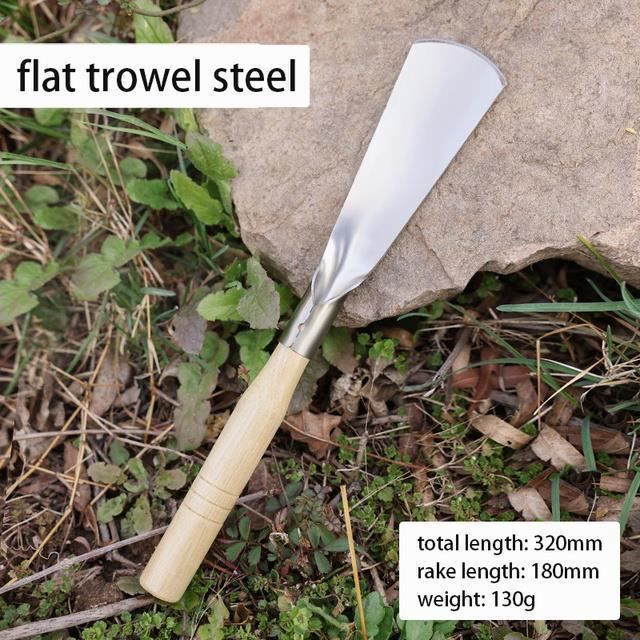 Truelle de jardin ergonomique en acier carbone forgé