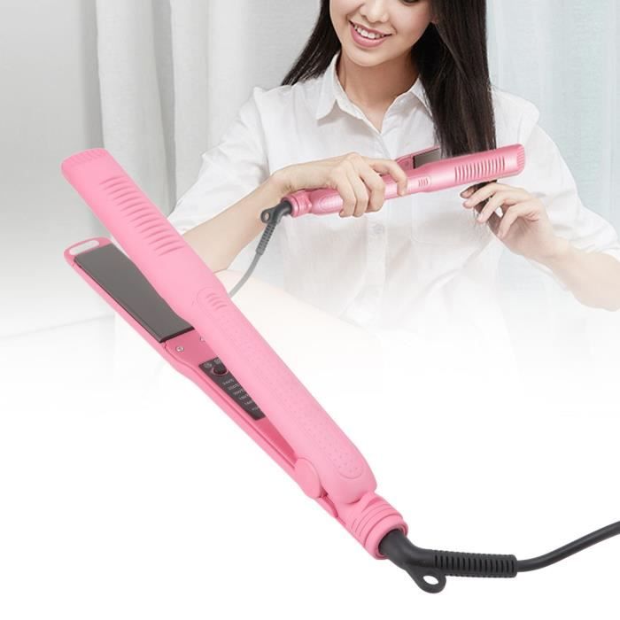 Fer à Lisser Céramique Rose - Plaques Flottantes, Température Max 180°C, Puissance 25W, Neuf Dans Sa Boîte