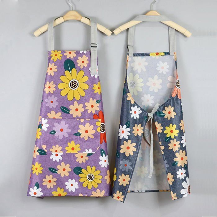 Tablier De Cuisine Imprimé Rose Gym - Imperméable, 2 Poches, Réglable, Pour Homme/femme, Cuisine, Jardinage