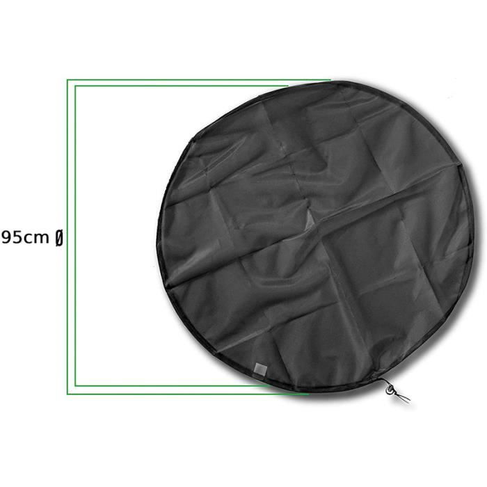 Filets De Protection Pour Tonneau à Eau De Pluie - Lot De 4, Diamètre 80 Cm, Avec Cordon De Serrage, En Polyester - 4