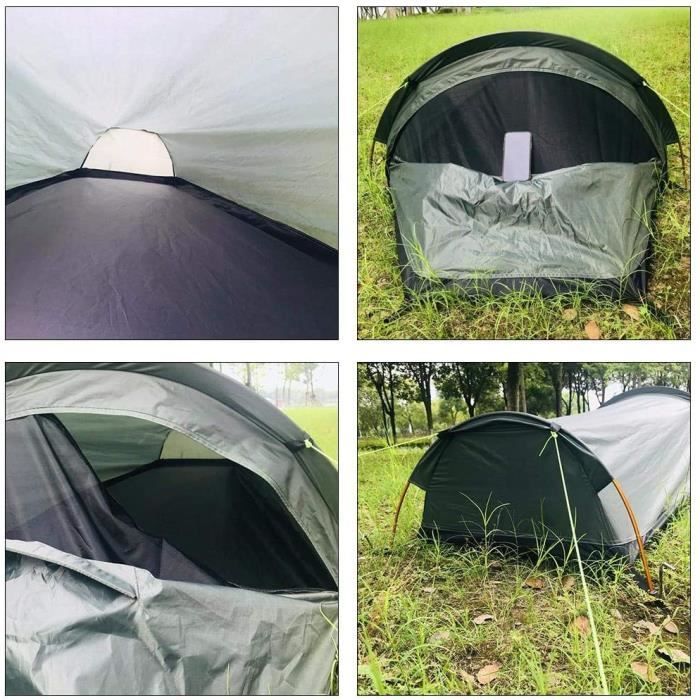 Tente De Randonnée GEERTOP 1 Personne - Ultra Légère 1,9 Kg - 3-4 Saisons - Pour Trekking Et Camping