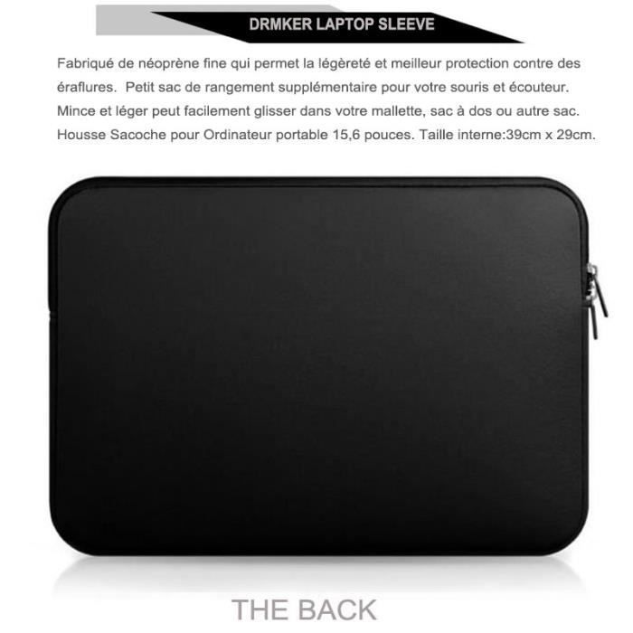 Housse neoprene 15.6 pouces sale