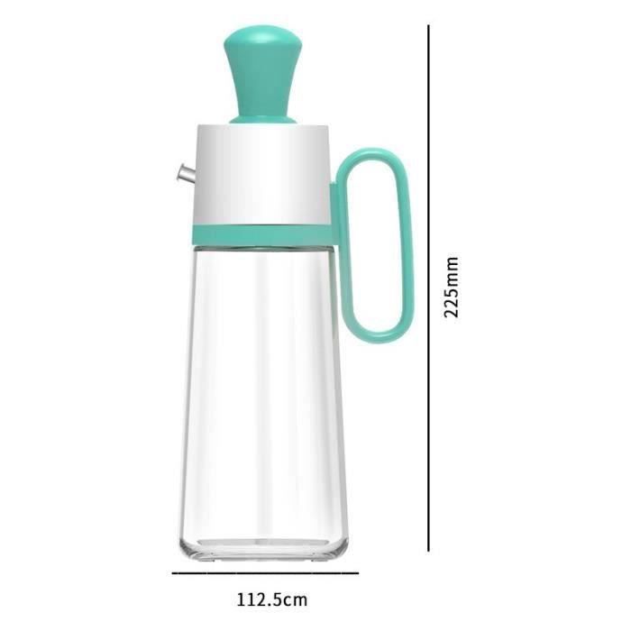 Bouteille de pinceau à huile, bouteille d'huile avec pinceau, bouteille d'huile 2 en 1 en verre, brosses à huile en silicone, réservoir d'huile résistant à la chaleur, bouteille distributrice d'huile