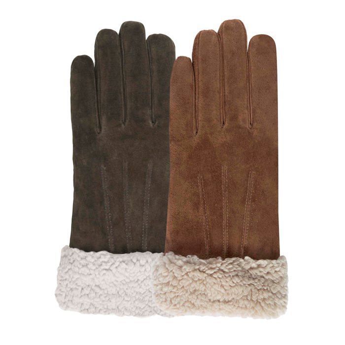 Gants Fille Isotoner – Doublure Imitation Fourrure – Mignon Avec Oreilles Et Broderie Chat
