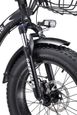 Vélo électrique Keteles KF9 Noir 1000W moteurs 35AH batterie 20" pouces gros pneu Fat Bike VTT Pliage-2