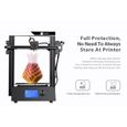 Imprimante 3D-JGAURORA KINGMAKER Imprimante DIY 220x220x250mm-LCD Écran Tactile Assemblage rapide et facile-3D Impression de précisi-2