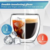 Tasse à Café 6 Verres à Latte Macchiato Double Paroi - 80ml Avec Cuillères - Pour Café Ou Thé Glacé Verres Borosilicate 80ml Tasse à Café 6 Verres à Latte Macchiato Double Paroi - 80ml Avec Cuillères - Pour Café Ou Thé Glacé Verres Borosilicate 80ml