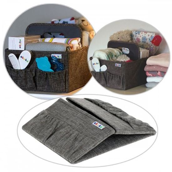 Panier Organiseur De Couches Et Langes Bebe Gris Cdiscount Puericulture Eveil Bebe