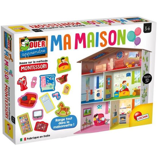 Lisciani Giochi Montessori Maxi Ma Maison A Partir De 3 Ans Achat Vente Jeu D Apprentissage Cdiscount